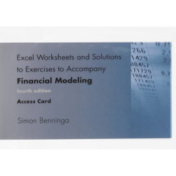 Financial Modeling with Access Code for Financial Modeling Worksheets and Solutions (The MIT Press)