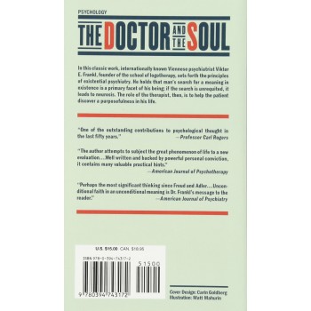 The Doctor and the Soul: Psychotherapy to Logotherapy