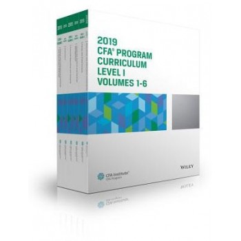 CFA Program Curriculum 2019 Level I Volumes 1-6 Box Set (CFA Curriculum 2019)